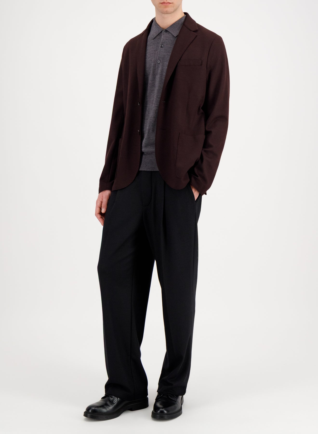Vented blazer superfine merino