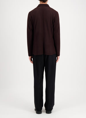 Vented blazer in superfine merino