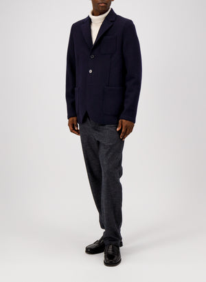 Men 3b. travel blazer boiled wool