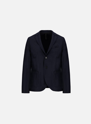 Blazer light in pressed wool