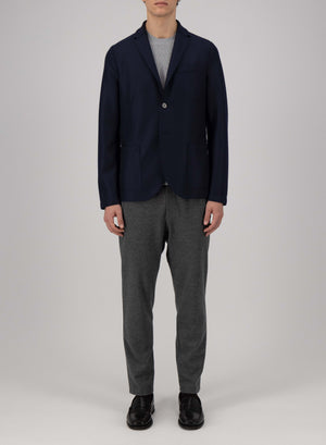 Blazer light in pressed wool