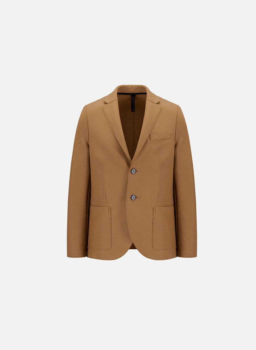 Blazer light in pressed wool