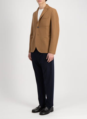 Blazer light in pressed wool