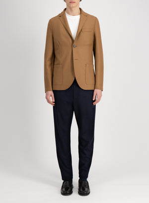 Blazer light in pressed wool