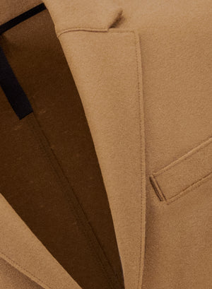 Blazer light in pressed wool