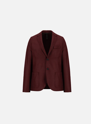 Blazer light in pressed wool