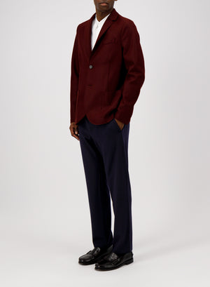 Blazer light in pressed wool