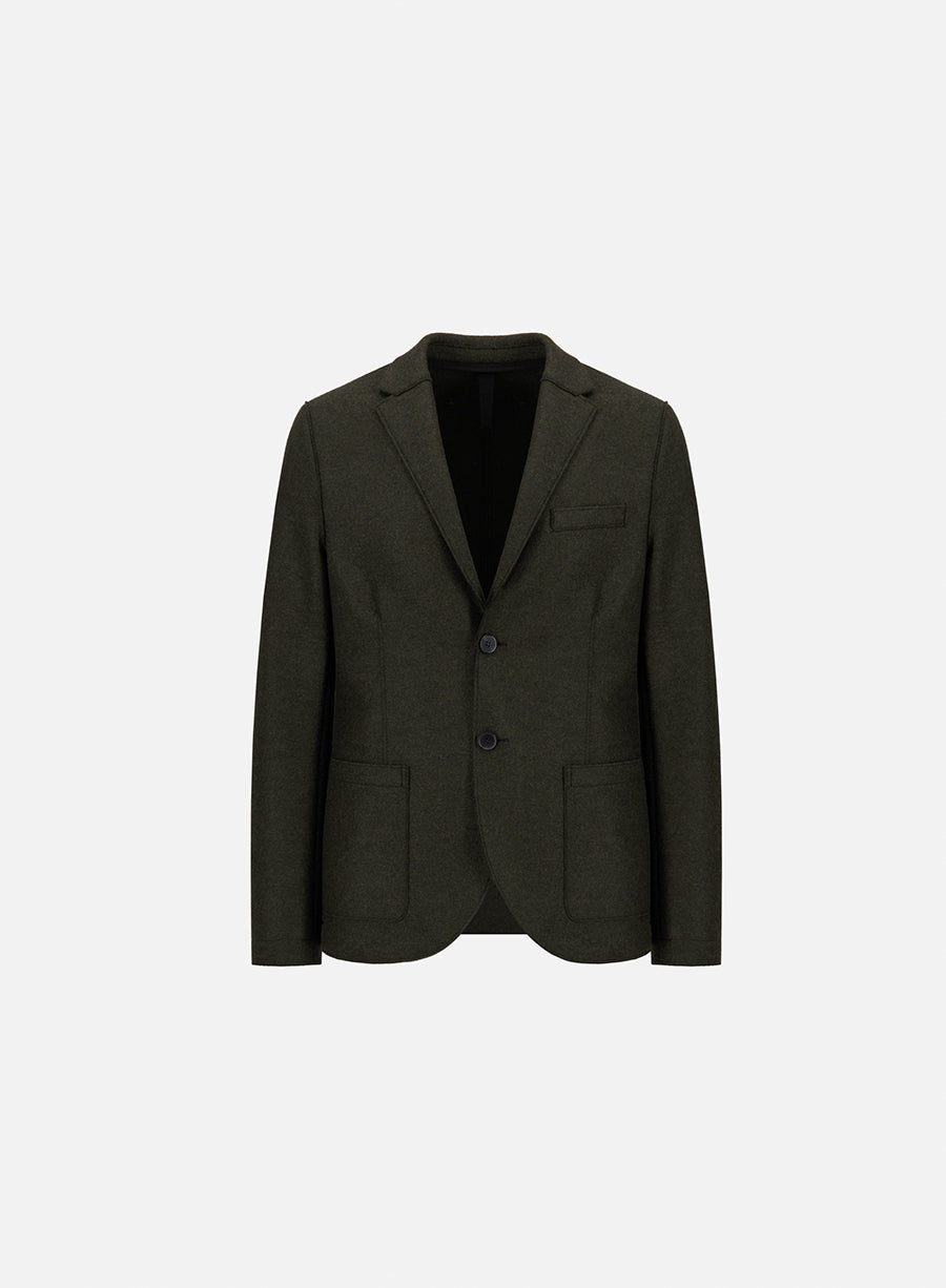 Blazer light in pressed wool