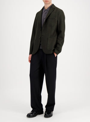 Blazer light in pressed wool