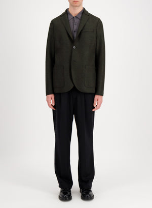 Blazer light in pressed wool