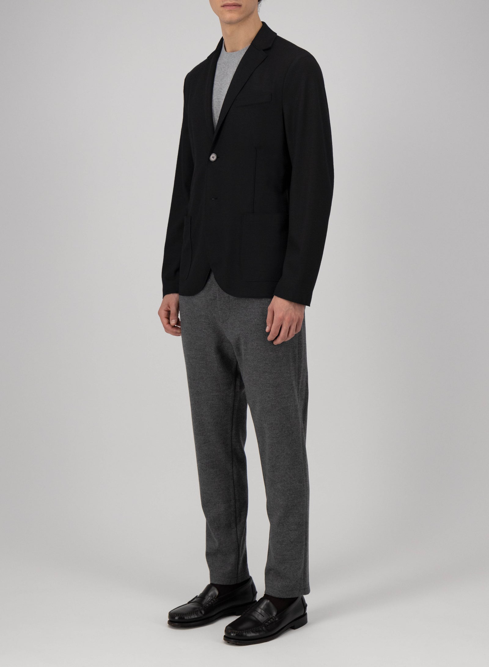 Blazer in superfine merino