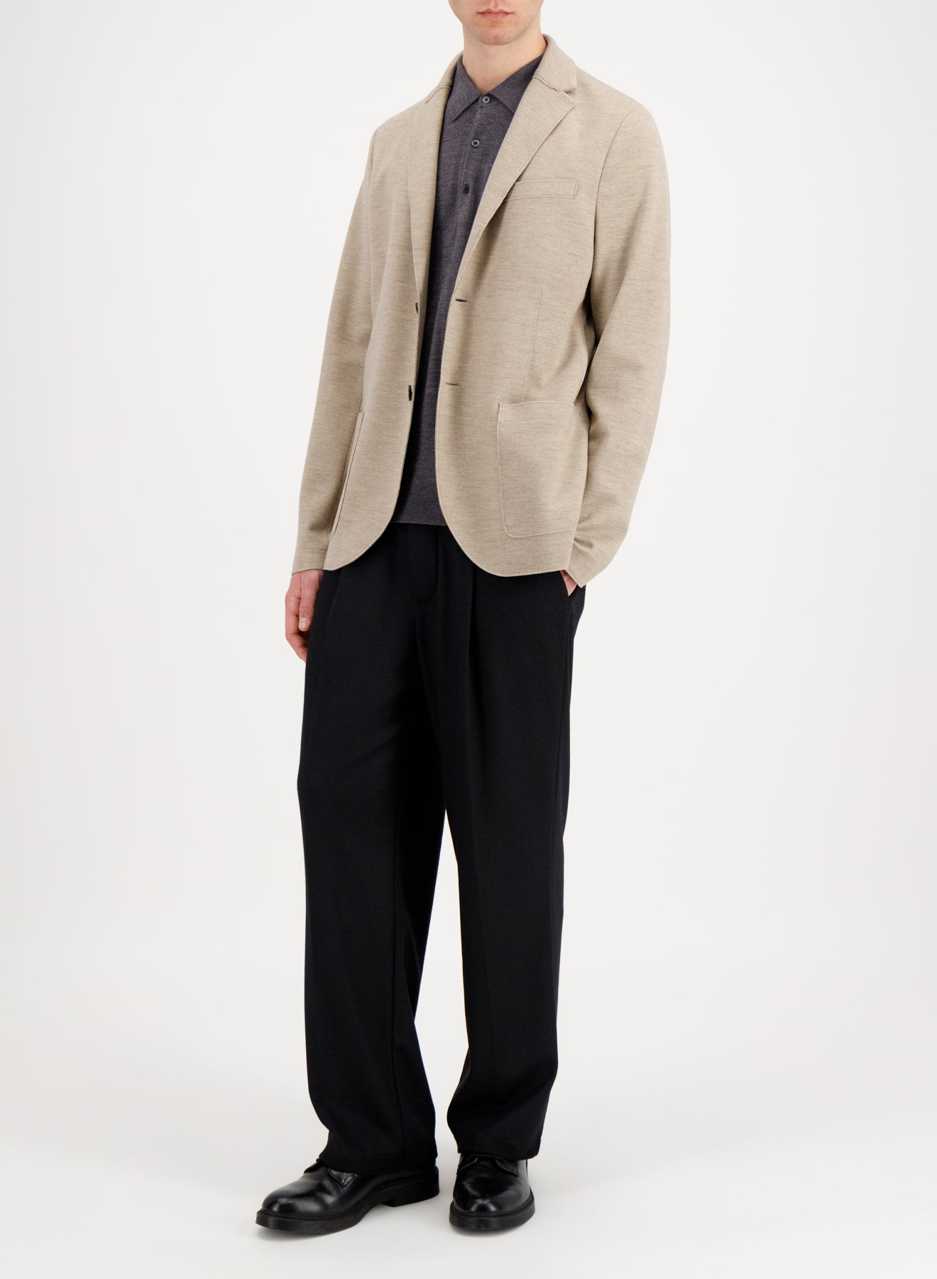 Blazer in superfine merino