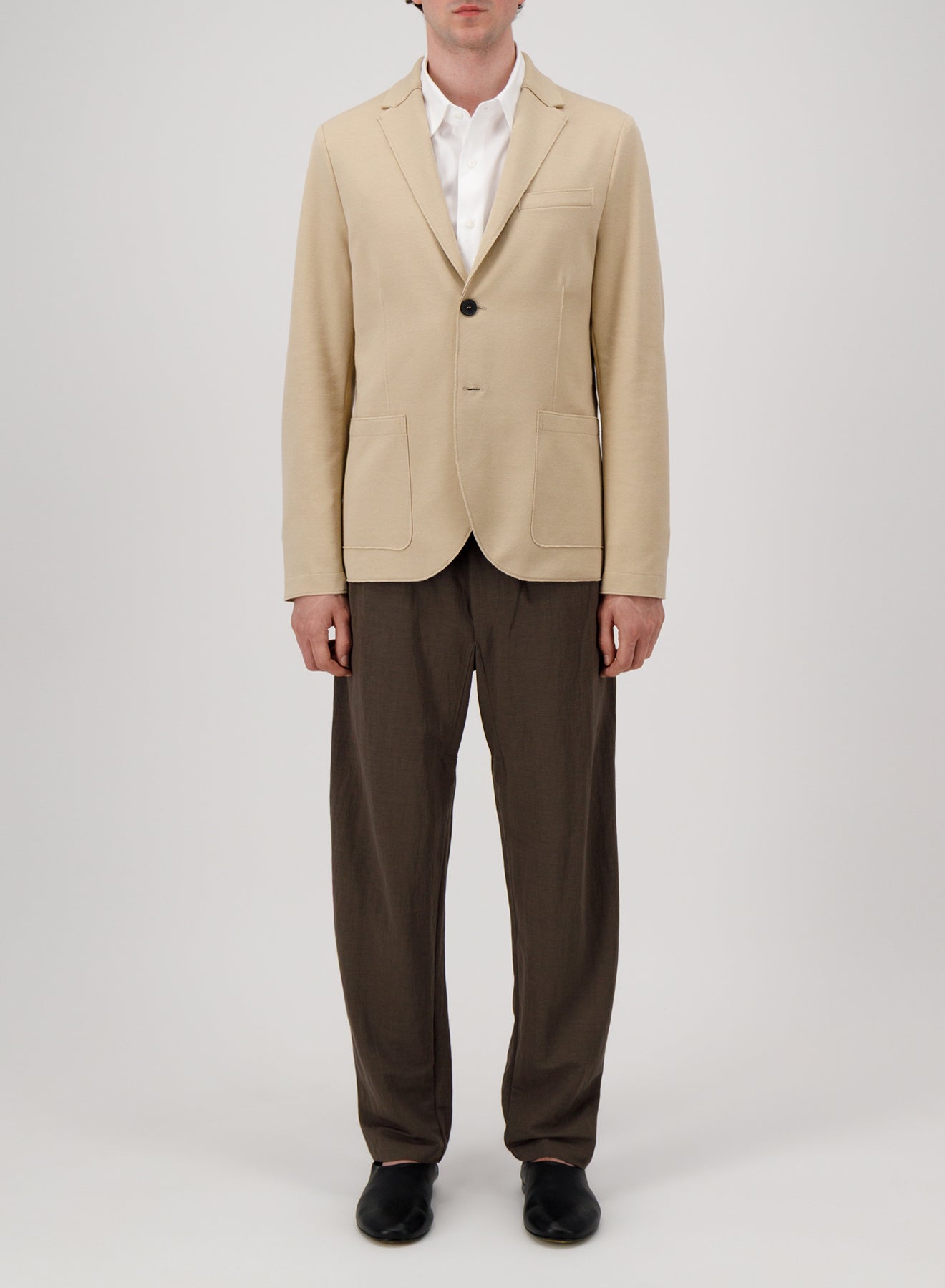 Blazer in stretch piquet