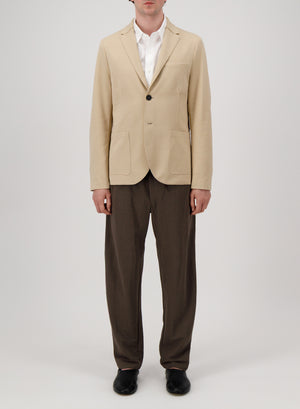 Blazer in stretch piquet