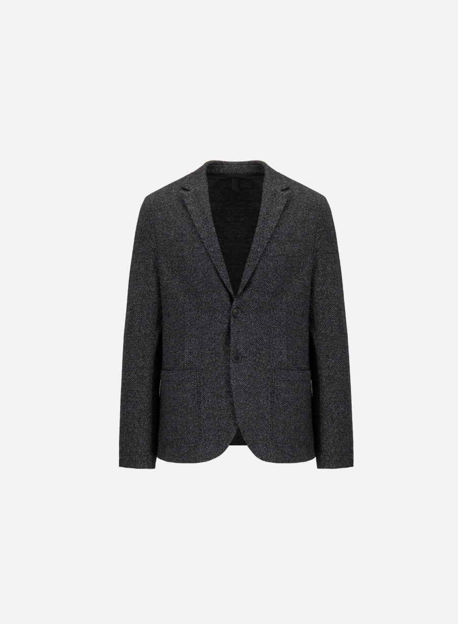 Blazer in donegal herringbone