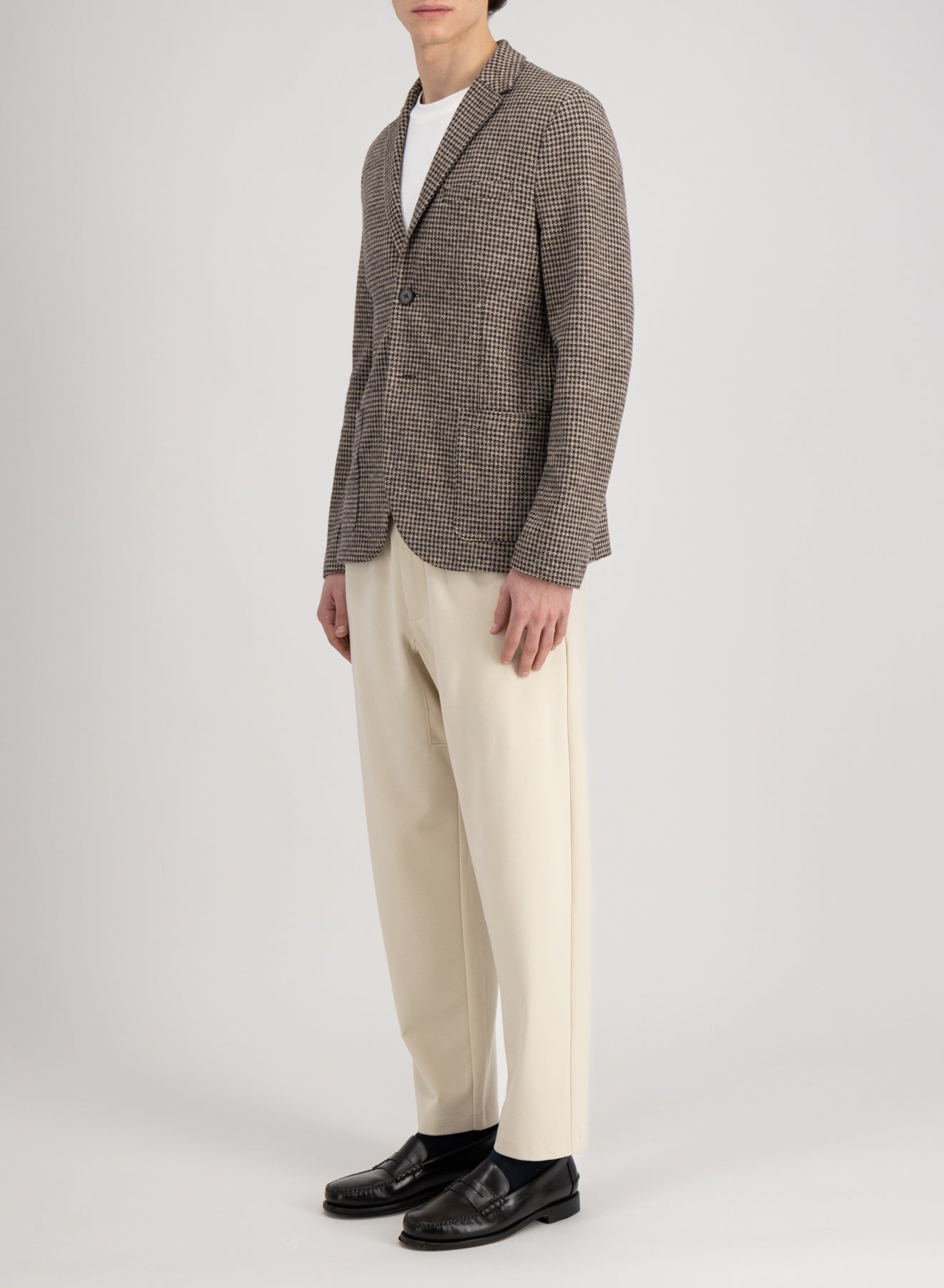 Blazer patterned in moleskin