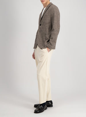 Blazer patterned in moleskin