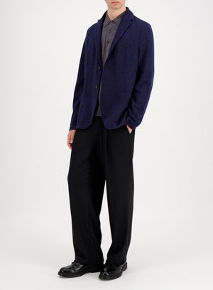 Blazer patterned in moleskin