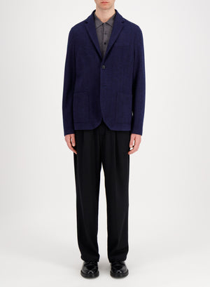 Blazer patterned in moleskin