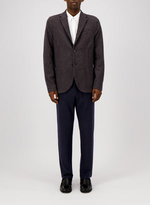 Blazer patterned in moleskin