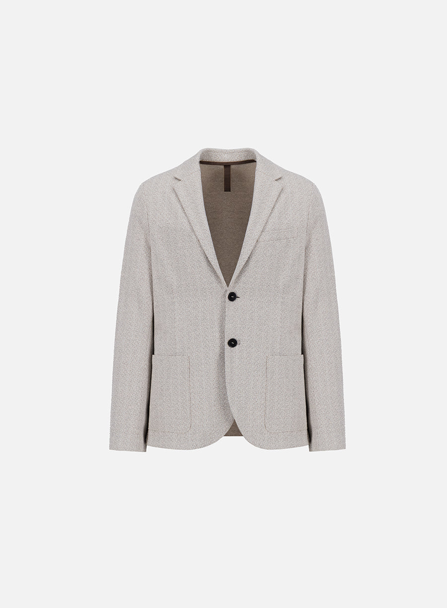 2b. blazer bouclè herringbone