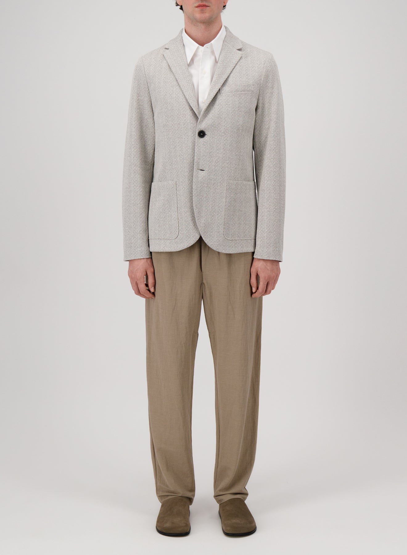 2b. blazer bouclè herringbone