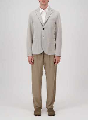 2b. blazer bouclè herringbone