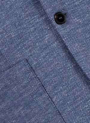 Blazer herringbone crafted with Loro Piana fabric