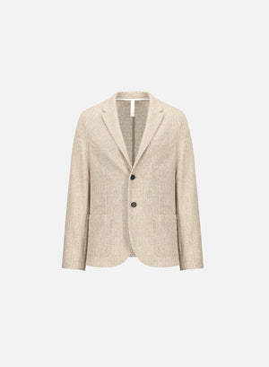 Blazer bicolour frisé