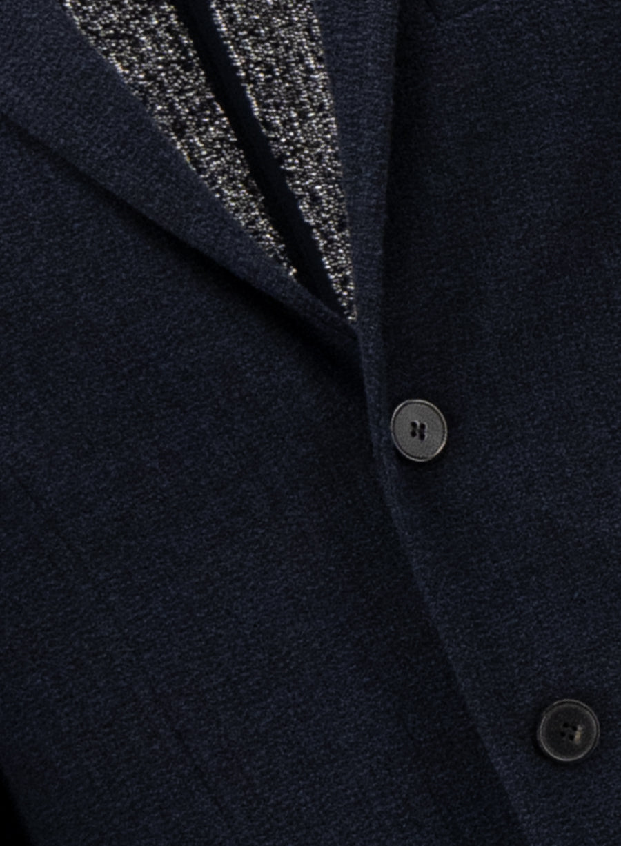 Blazer bicolour frisé