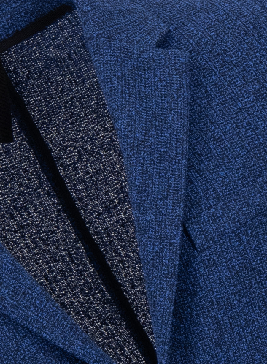 Blazer bicolour frisé