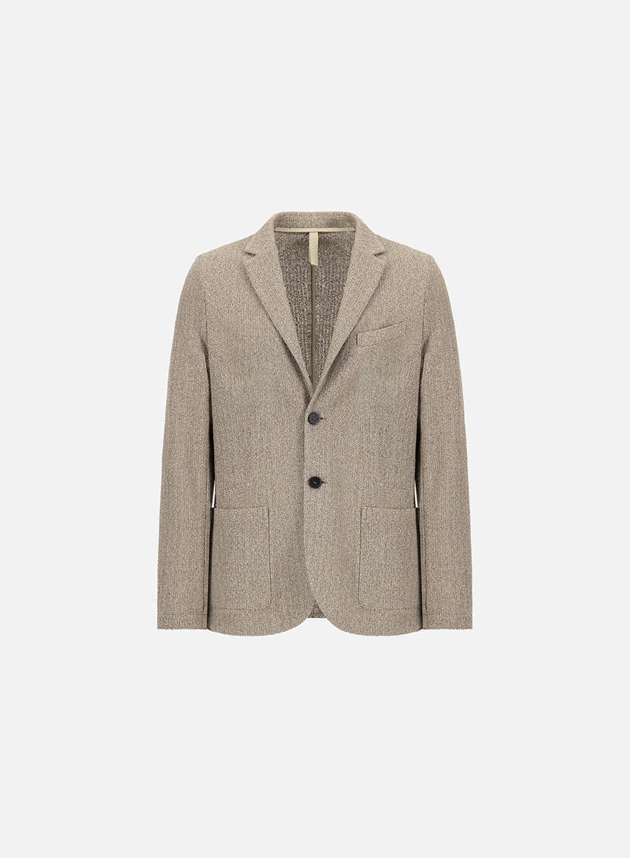 Blazer bicolour frisé