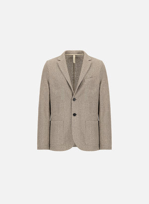 Blazer bicolour frisé