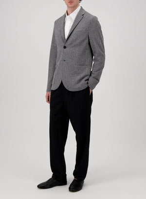Blazer bicolour frisé