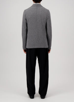 Blazer bicolour frisé