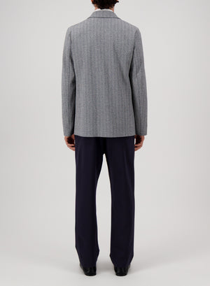 travel blazer bouclé herringbone