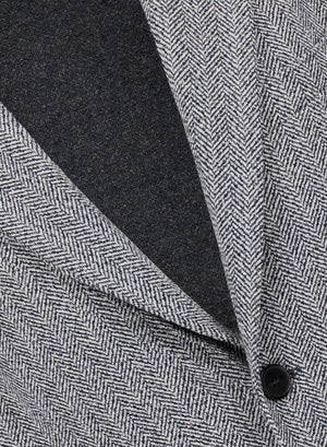 travel blazer bouclé herringbone