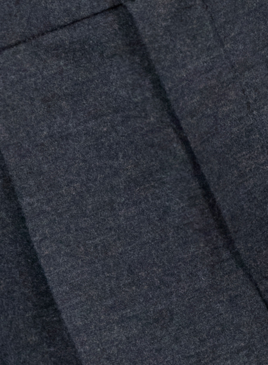 wide leg pleated trousers superfine merino