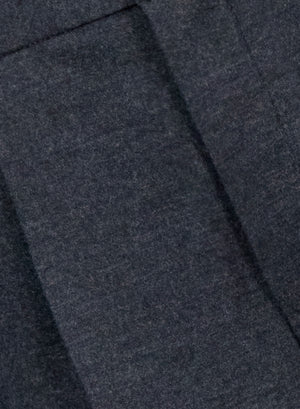wide leg pleated trousers superfine merino