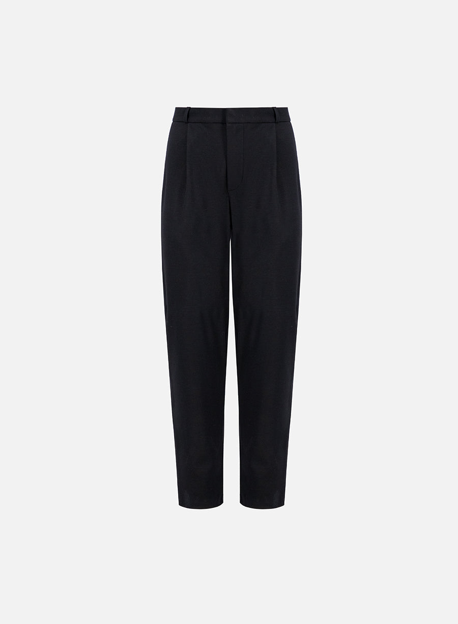 Pleated trousers superfine merino
