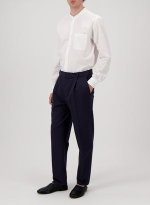 pleated trousers coolmax seersucker