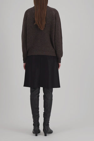 Raglan crew neck sweater - crafted with Todd and Duncan Superfine Lamb’s wool yarn