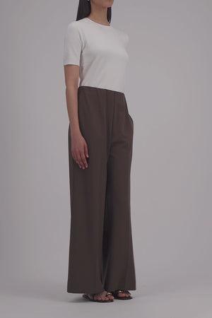 Flared trousers techno viscose