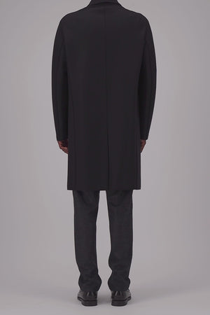 Mac coat in pressed wool