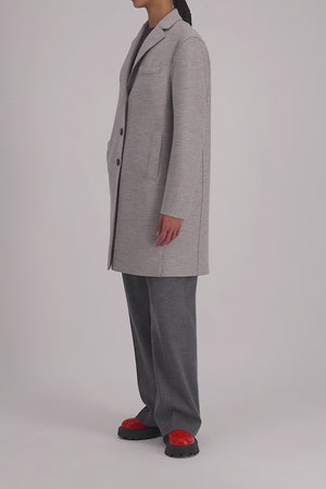 Topcoat pressed wool