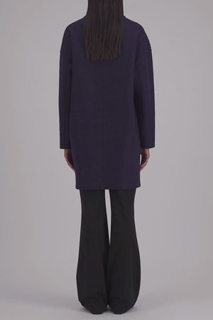Mac coat pressed wool