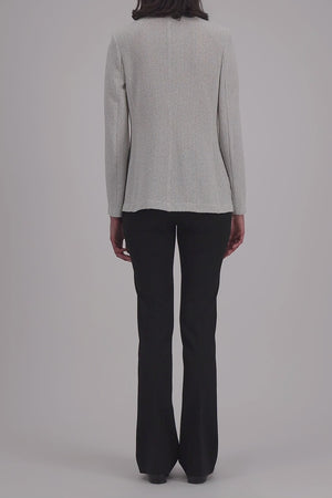 Blazer with shoulder pads bicolour frisé