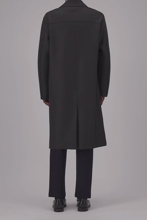 Greatcoat in pressed wool