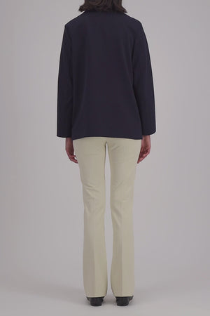 Overshirt diagonal crafted with Loro Piana fabric
