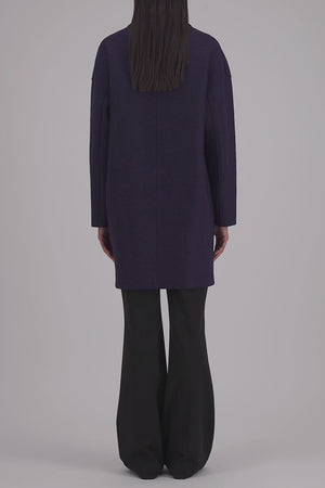 Mac coat in pressed wool